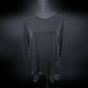 3/4: SLEEVE SILKY BLOUSE SIZE SMALL